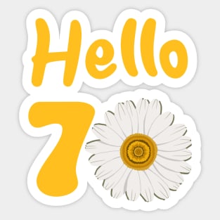 70th Birthday Sticker